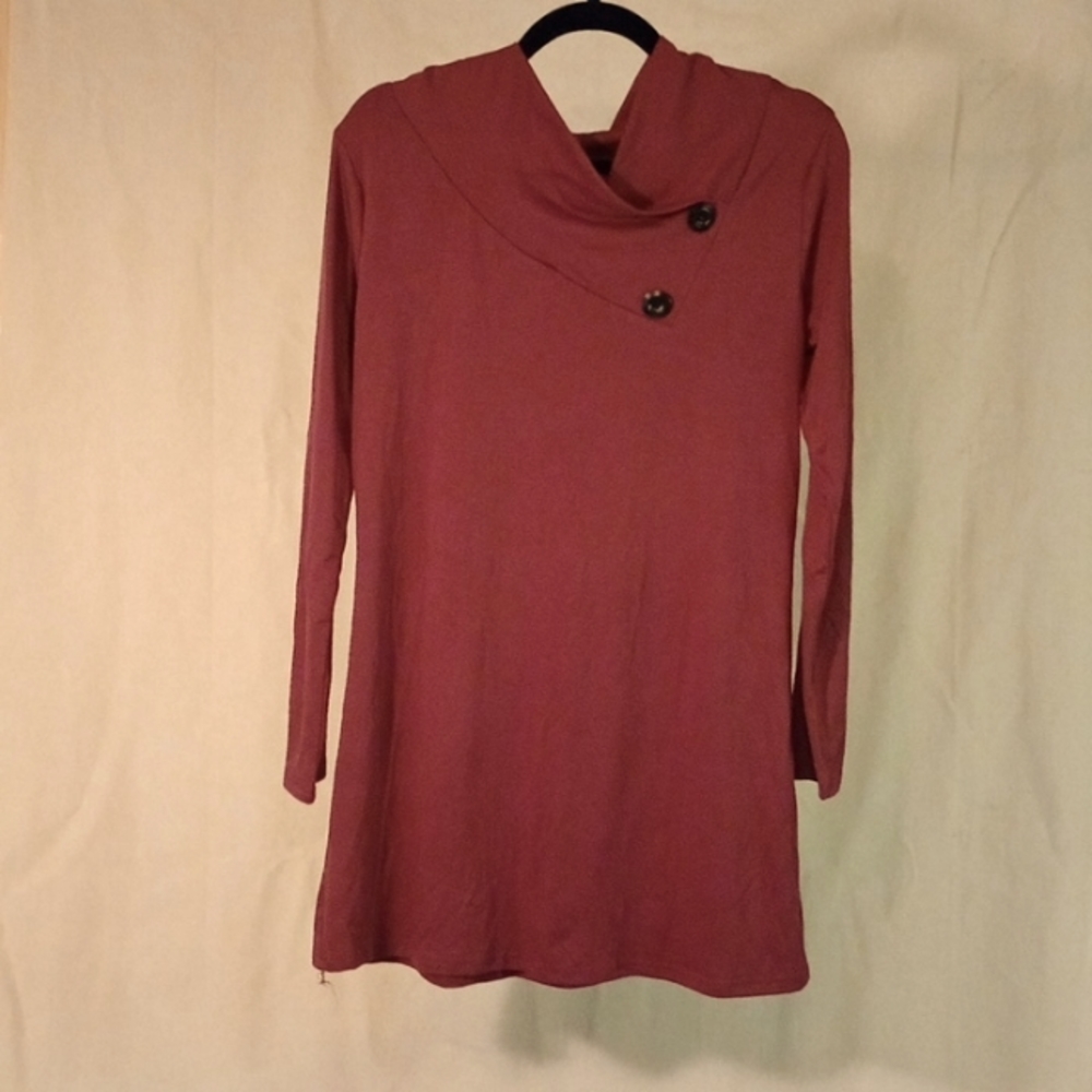 No Name Women's S Burgundy Tunic